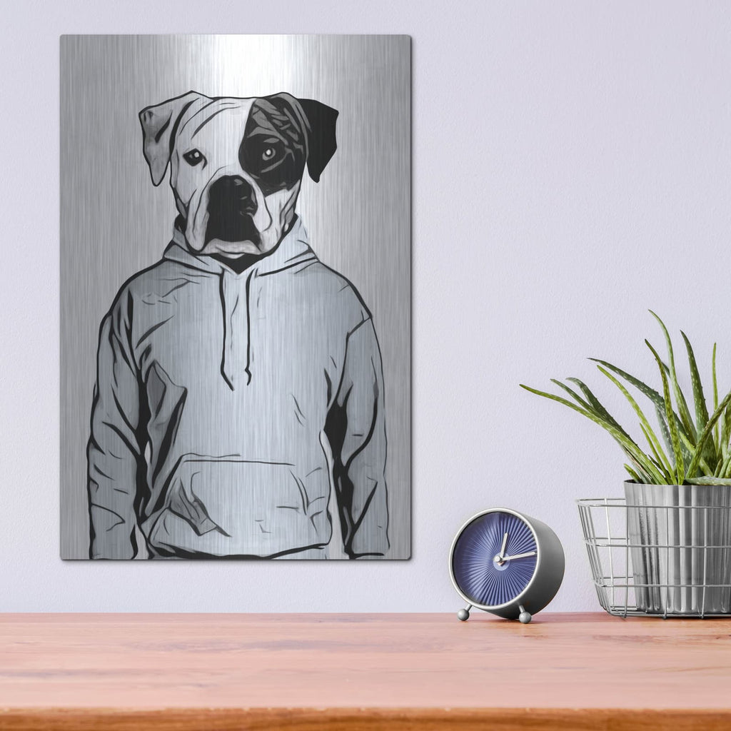 'Cool Dog' by Nicklas Gustafsson – Metal Wall Art, 12x16 room view