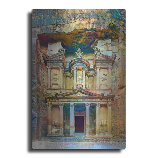 Luxe Metal Art 'Petra Jordan' by Pedro Gavidia, Metal Wall Art