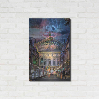 Luxe Metal Art 'Paris France Opera Garnier at dusk' by Pedro Gavidia, Metal Wall Art,24x36