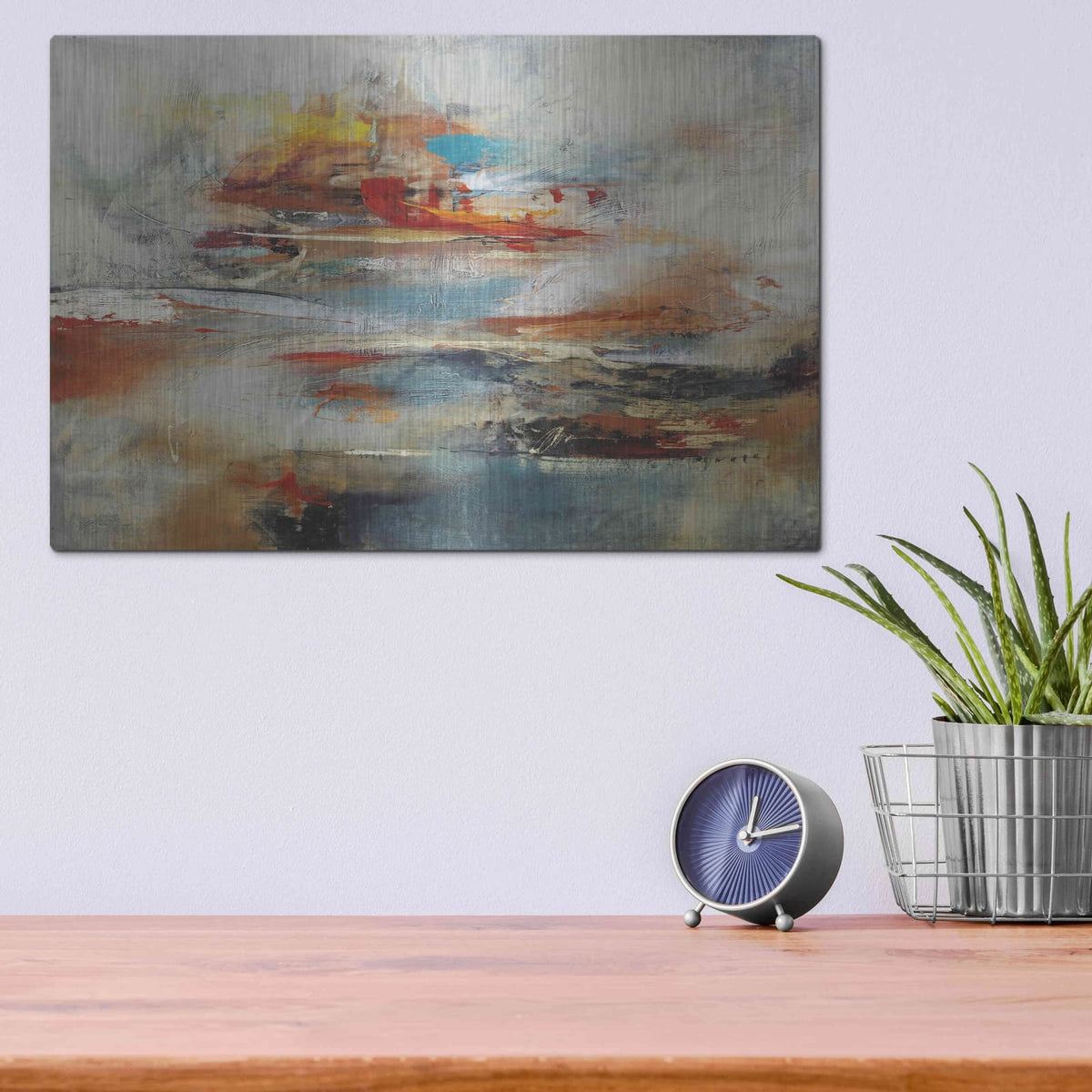 'Tesiturno II' by Gabriela Villarreal – Metal Wall Art, 16x12 room view