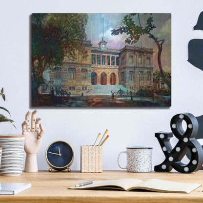 Luxe Metal Art 'Mexico City Museum of Geology' by Pedro Gavidia, Metal Wall Art,16x12