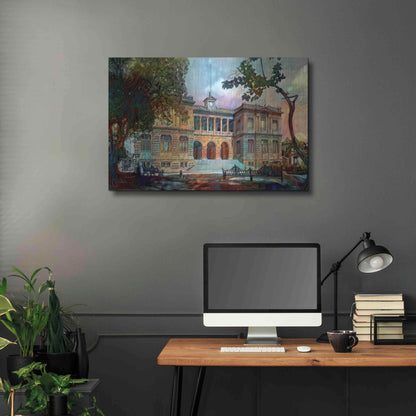 Luxe Metal Art 'Mexico City Museum of Geology' by Pedro Gavidia, Metal Wall Art,36x24