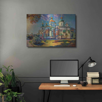 Luxe Metal Art 'Kyiv Ukraine Saint Sophia Cathedral' by Pedro Gavidia, Metal Wall Art,36x24