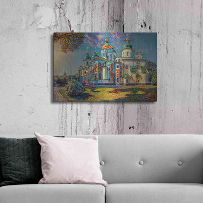 Luxe Metal Art 'Kyiv Ukraine Saint Sophia Cathedral' by Pedro Gavidia, Metal Wall Art,36x24