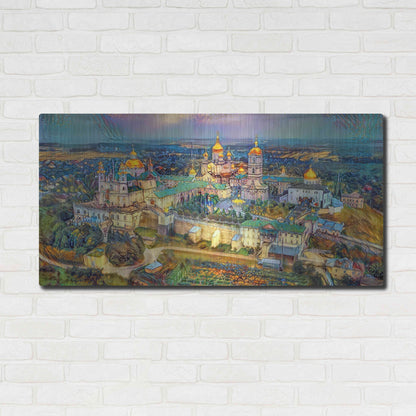 Luxe Metal Art 'Kyiv Ukraine Kyiv Pechersk Lavra Monastery of the Caves' by Pedro Gavidia, Metal Wall Art,48x24