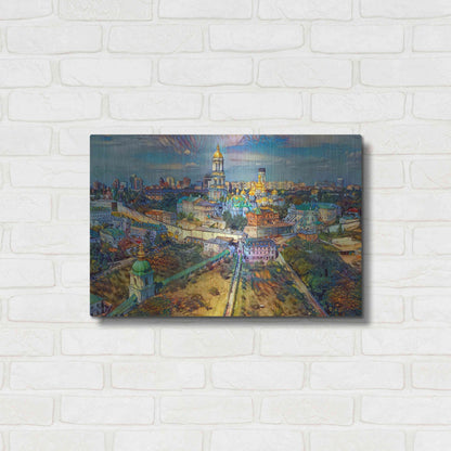 Luxe Metal Art 'Kyiv Ukraine City' by Pedro Gavidia, Metal Wall Art,24x16