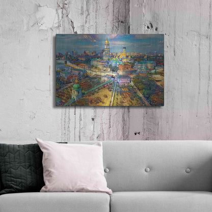 Luxe Metal Art 'Kyiv Ukraine City' by Pedro Gavidia, Metal Wall Art,36x24