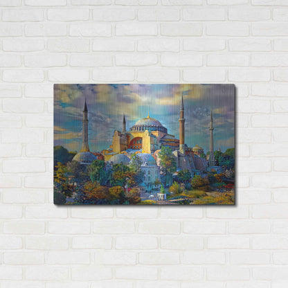 Luxe Metal Art 'Istanbul Turkey Hagia Sophia' by Pedro Gavidia, Metal Wall Art,36x24
