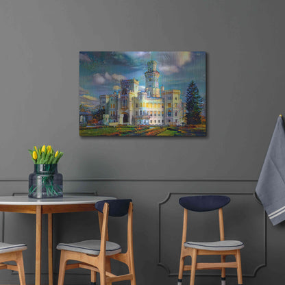 Luxe Metal Art 'Hluboka nad Vltavou Czech Republic Hluboka Castle' by Pedro Gavidia, Metal Wall Art,36x24