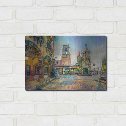 Luxe Metal Art 'Guanajuato Mexico San Miguel de Allende' by Pedro Gavidia, Metal Wall Art,16x12