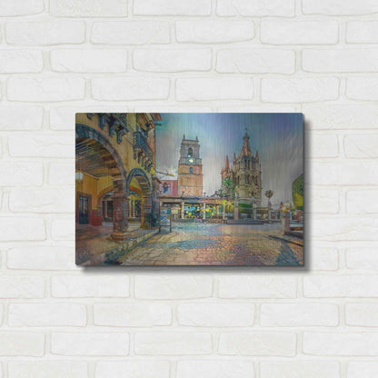 Luxe Metal Art 'Guanajuato Mexico San Miguel de Allende' by Pedro Gavidia, Metal Wall Art,24x16