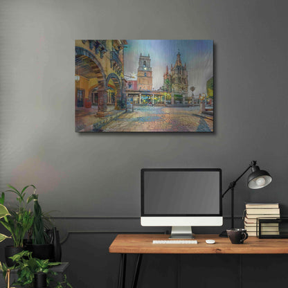 Luxe Metal Art 'Guanajuato Mexico San Miguel de Allende' by Pedro Gavidia, Metal Wall Art,36x24