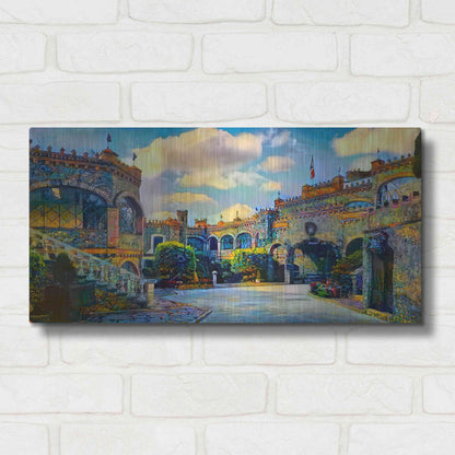 Luxe Metal Art 'Guanajuato Mexico Castillo de Santa Cecilia interior' by Pedro Gavidia, Metal Wall Art,24x12