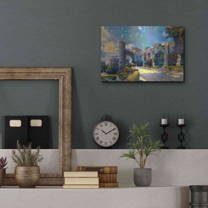 Luxe Metal Art 'Guanajuato Mexico Castillo de Santa Cecilia entrance' by Pedro Gavidia, Metal Wall Art,16x12