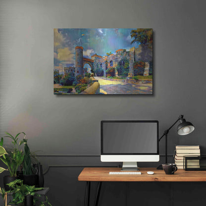 Luxe Metal Art 'Guanajuato Mexico Castillo de Santa Cecilia entrance' by Pedro Gavidia, Metal Wall Art,36x24