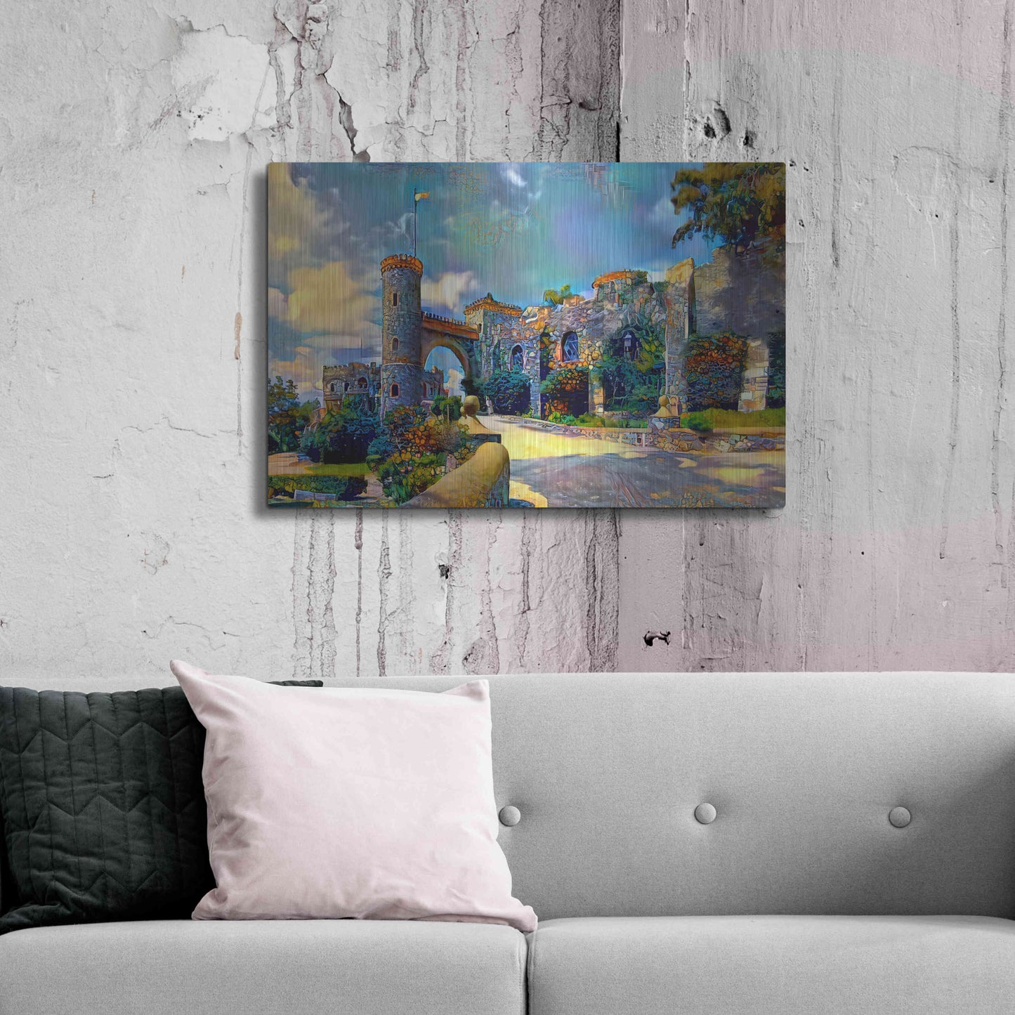 Luxe Metal Art 'Guanajuato Mexico Castillo de Santa Cecilia entrance' by Pedro Gavidia, Metal Wall Art,36x24