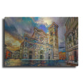 Luxe Metal Art 'Florence Italy Cathedral of Saint Mary of the Flower 2' by Pedro Gavidia, Metal Wall Art