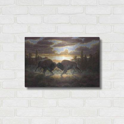 Luxe Metal Art 'Buffalo' by R. Hed, Metal Wall Art,24x16