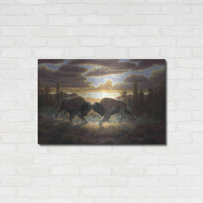 Luxe Metal Art 'Buffalo' by R. Hed, Metal Wall Art,36x24