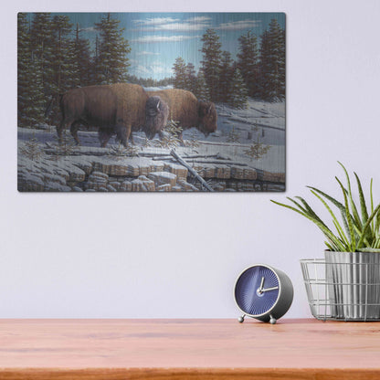 Luxe Metal Art 'The Journey' by R. Hed, Metal Wall Art,16x12