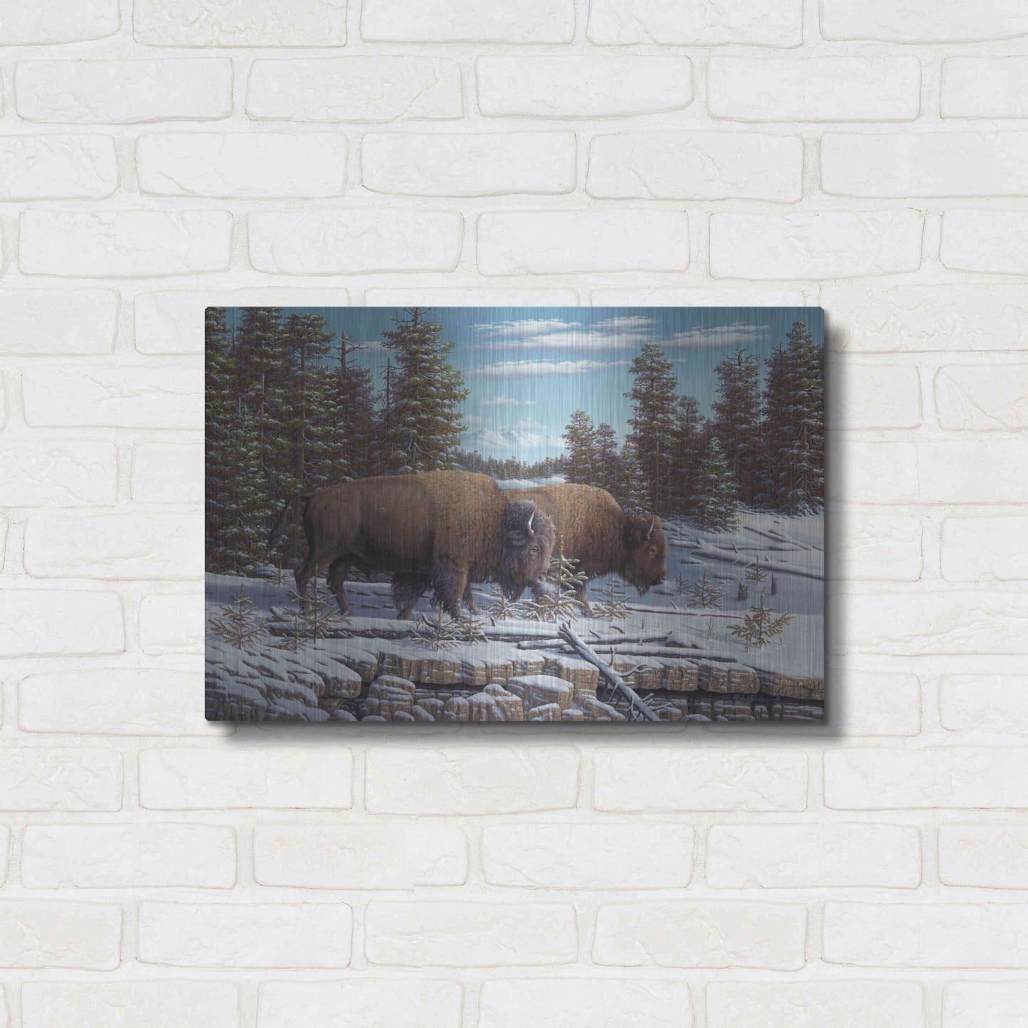 Luxe Metal Art 'The Journey' by R. Hed, Metal Wall Art,24x16