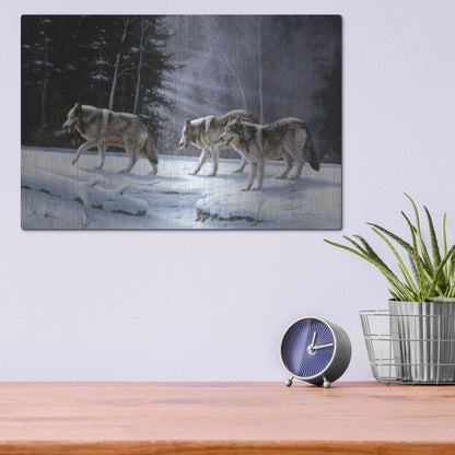 Luxe Metal Art 'Six Pack Minus Three' by R. Hed, Metal Wall Art,16x12