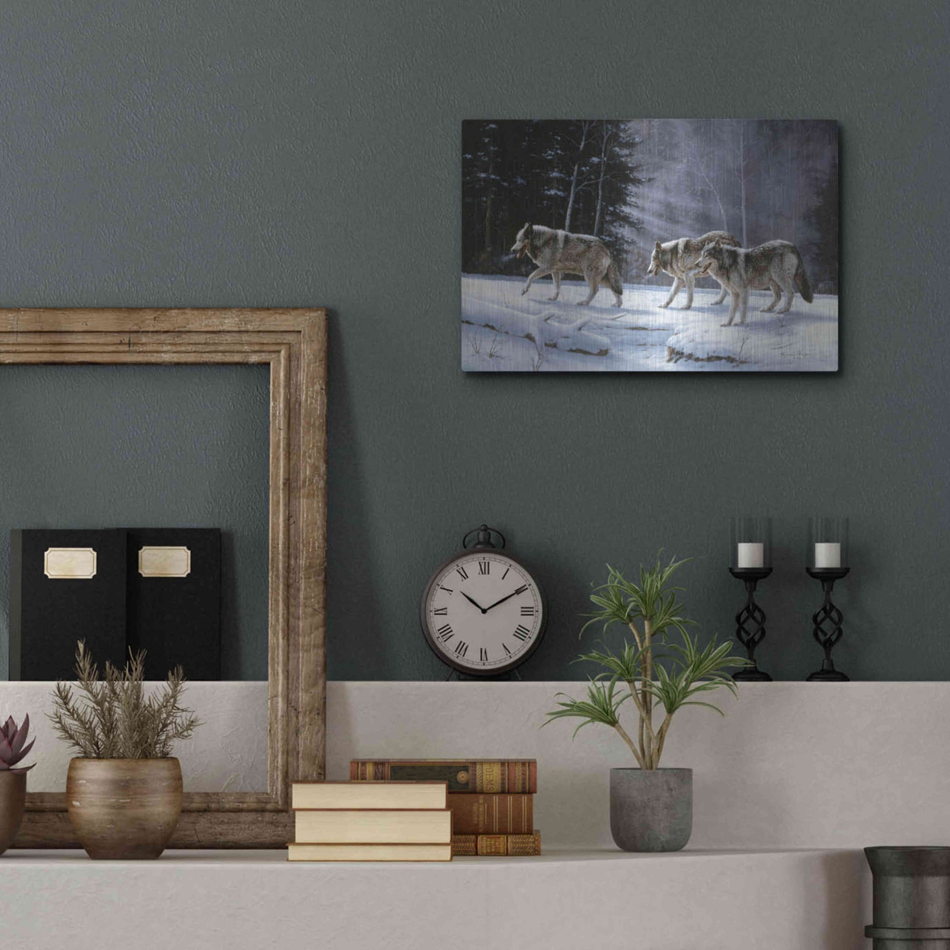 Luxe Metal Art 'Six Pack Minus Three' by R. Hed, Metal Wall Art,16x12