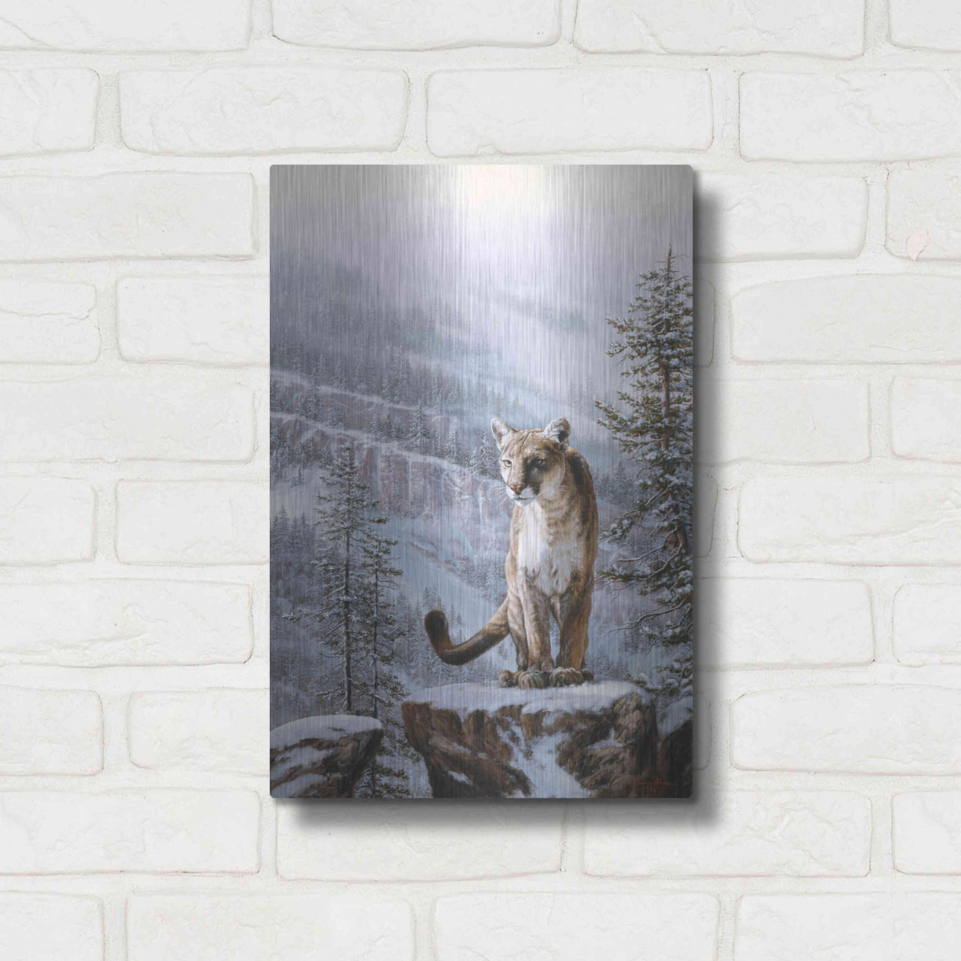 Luxe Metal Art 'Positive Traction' by R. Hed, Metal Wall Art,12x16