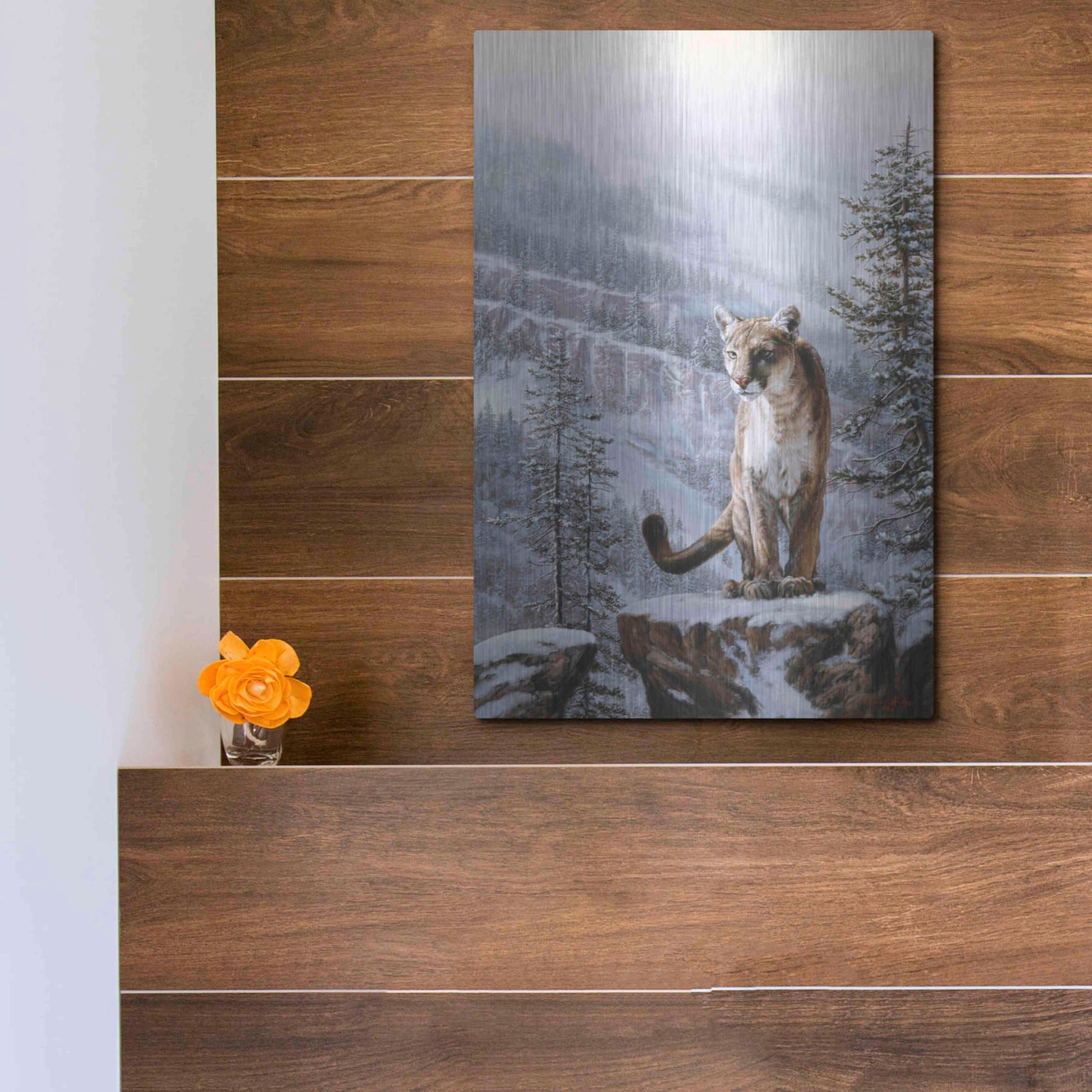 Luxe Metal Art 'Positive Traction' by R. Hed, Metal Wall Art,12x16