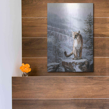 Luxe Metal Art 'Positive Traction' by R. Hed, Metal Wall Art,12x16