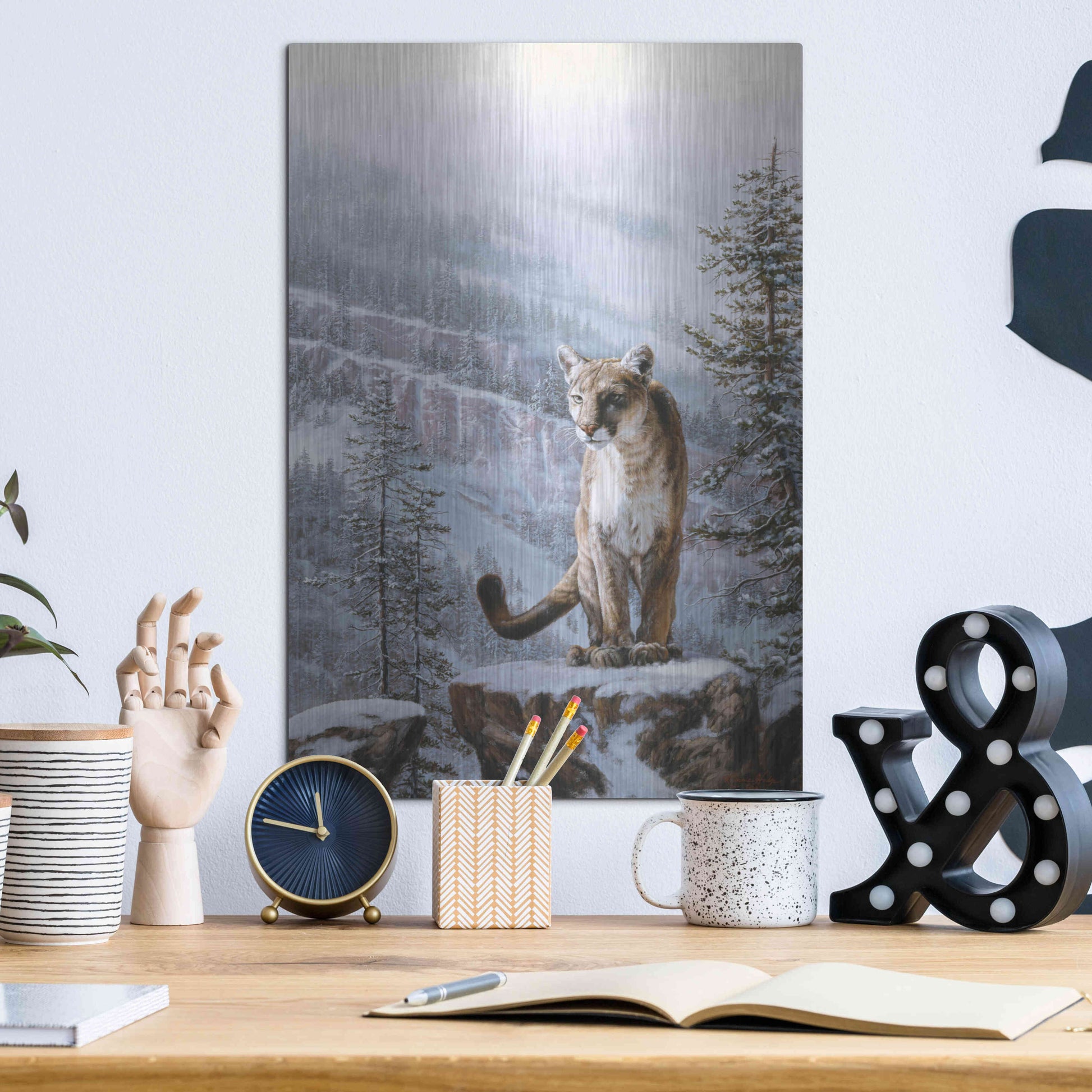 Luxe Metal Art 'Positive Traction' by R. Hed, Metal Wall Art,12x16