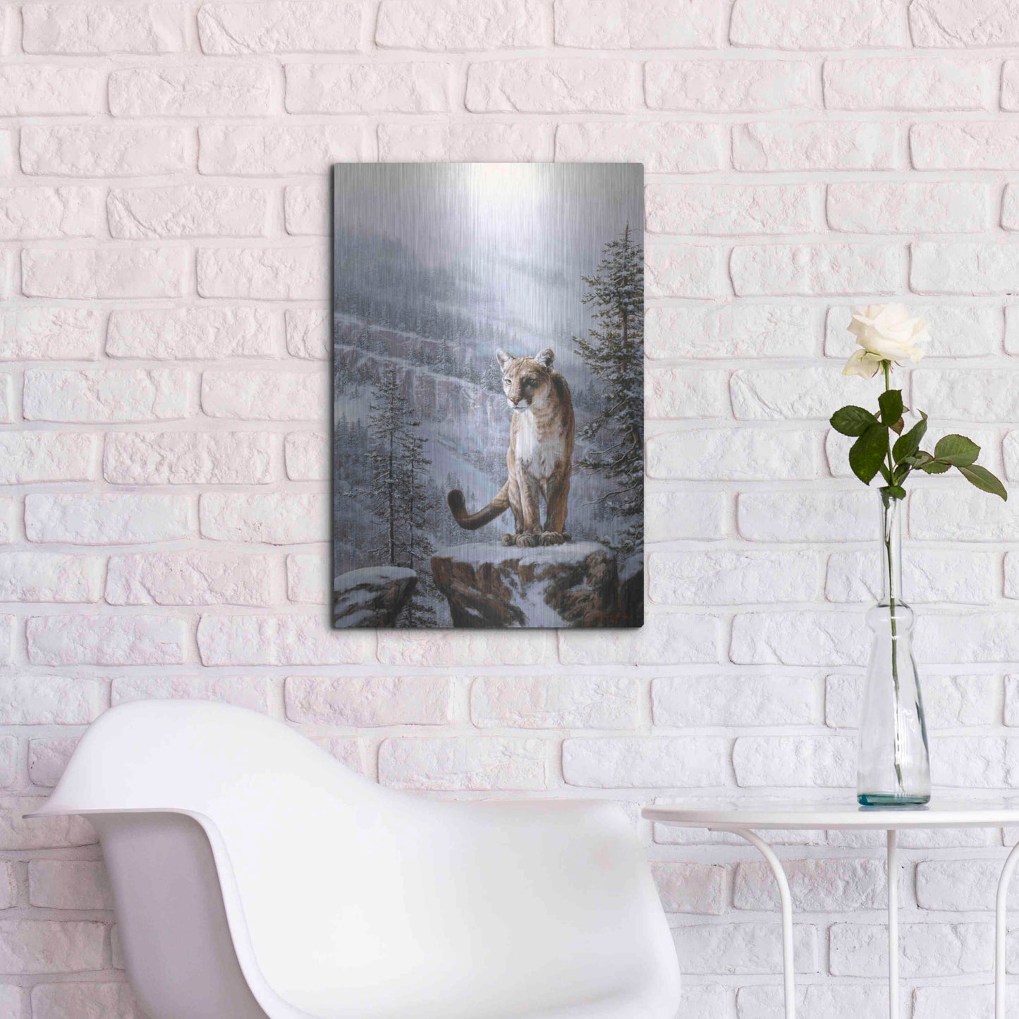 Luxe Metal Art 'Positive Traction' by R. Hed, Metal Wall Art,16x24