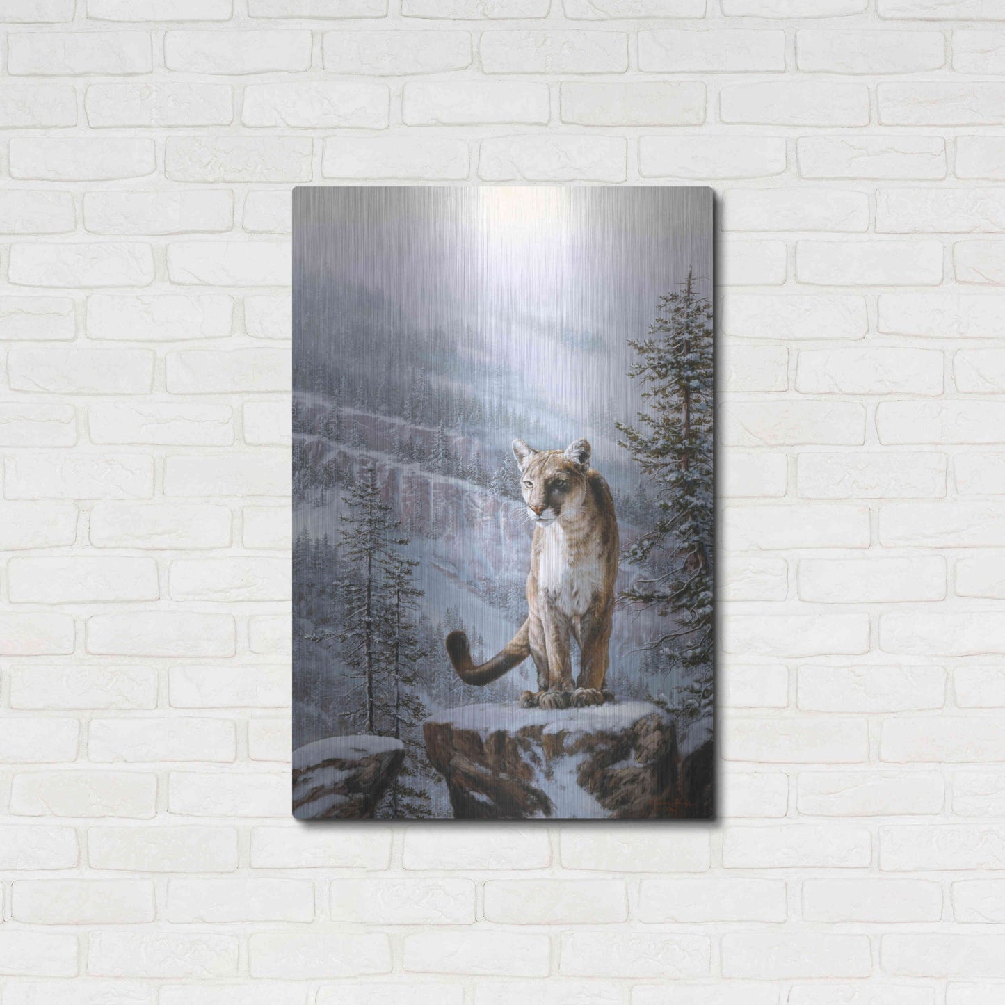 Luxe Metal Art 'Positive Traction' by R. Hed, Metal Wall Art,24x36