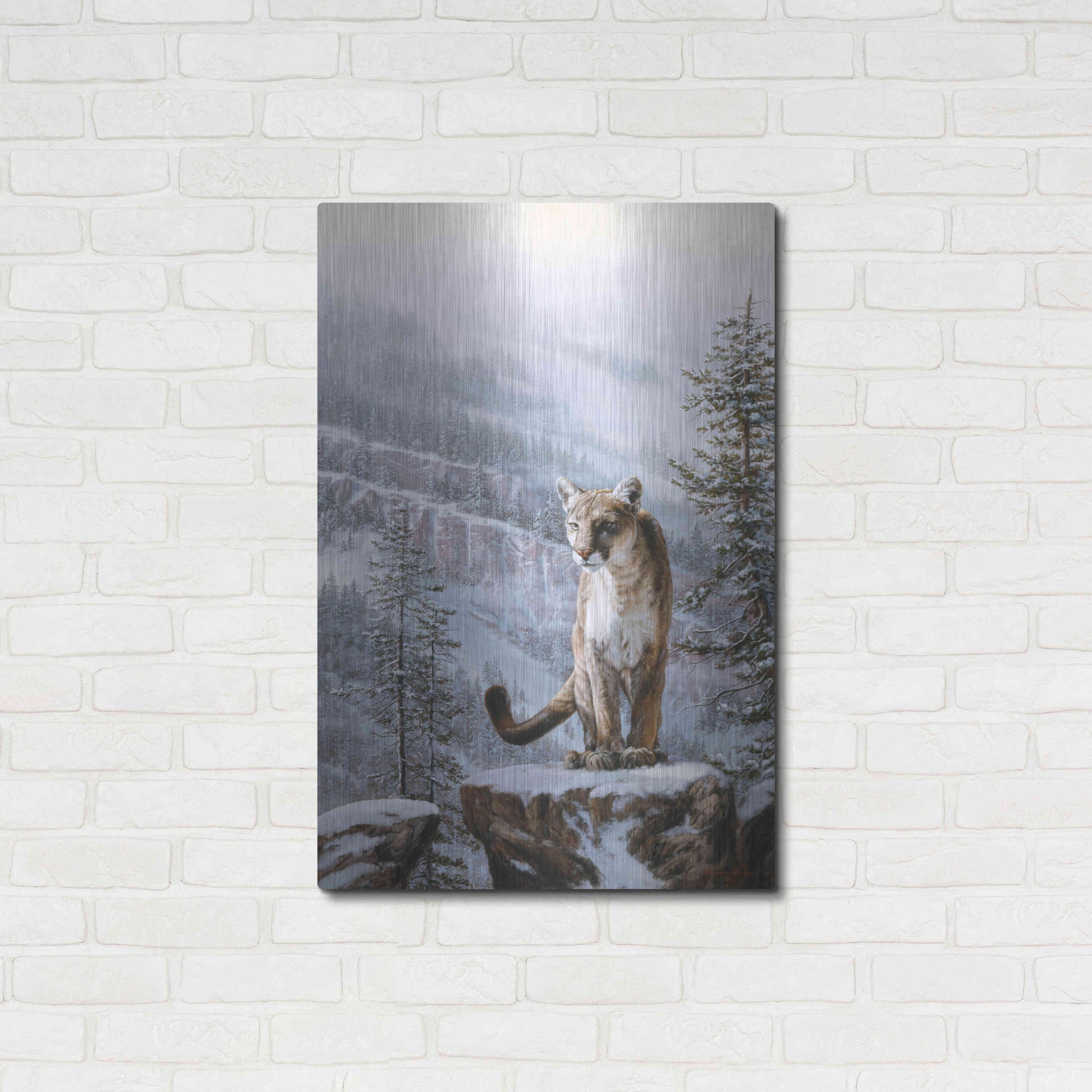 Luxe Metal Art 'Positive Traction' by R. Hed, Metal Wall Art,24x36