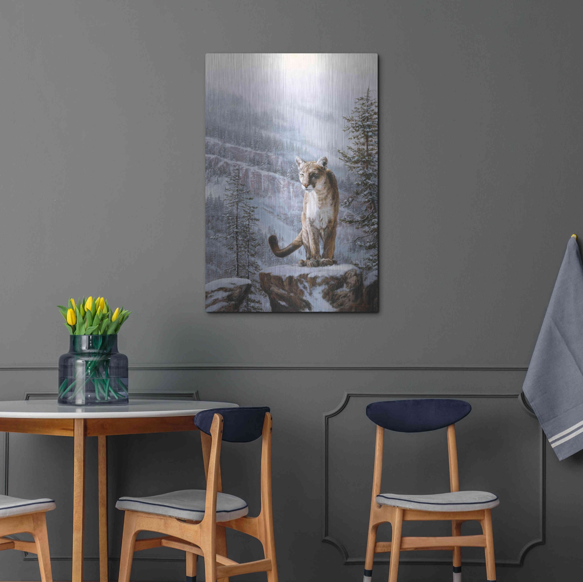 Luxe Metal Art 'Positive Traction' by R. Hed, Metal Wall Art,24x36