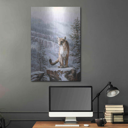 Luxe Metal Art 'Positive Traction' by R. Hed, Metal Wall Art,24x36