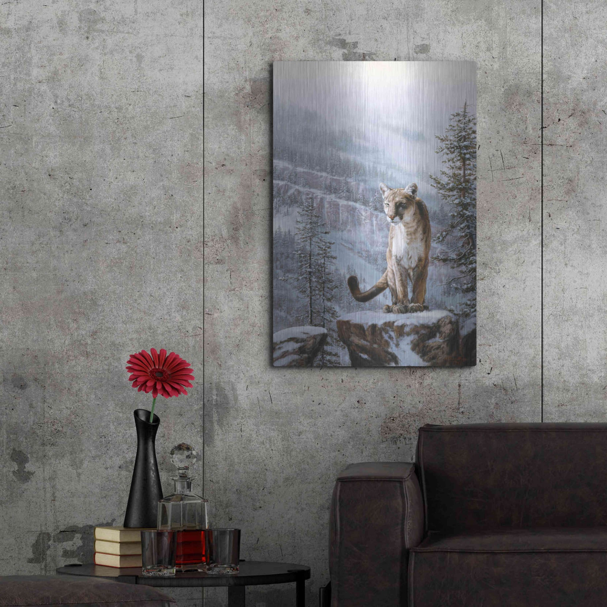 Luxe Metal Art 'Positive Traction' by R. Hed, Metal Wall Art,24x36