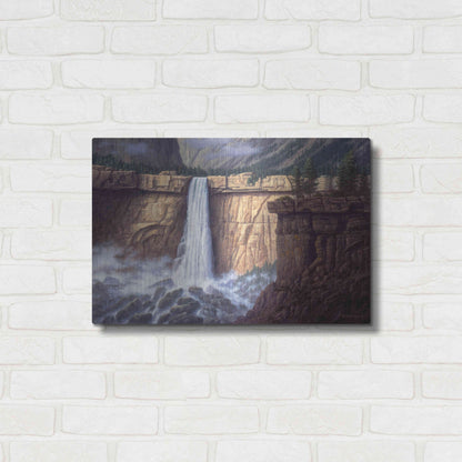 Luxe Metal Art 'Canyon Cascade' by R. Hed, Metal Wall Art,24x16