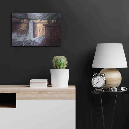 Luxe Metal Art 'Canyon Cascade' by R. Hed, Metal Wall Art,24x16
