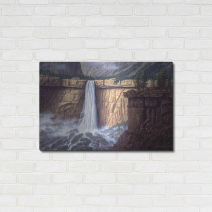 Luxe Metal Art 'Canyon Cascade' by R. Hed, Metal Wall Art,36x24