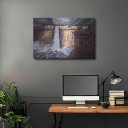 Luxe Metal Art 'Canyon Cascade' by R. Hed, Metal Wall Art,36x24