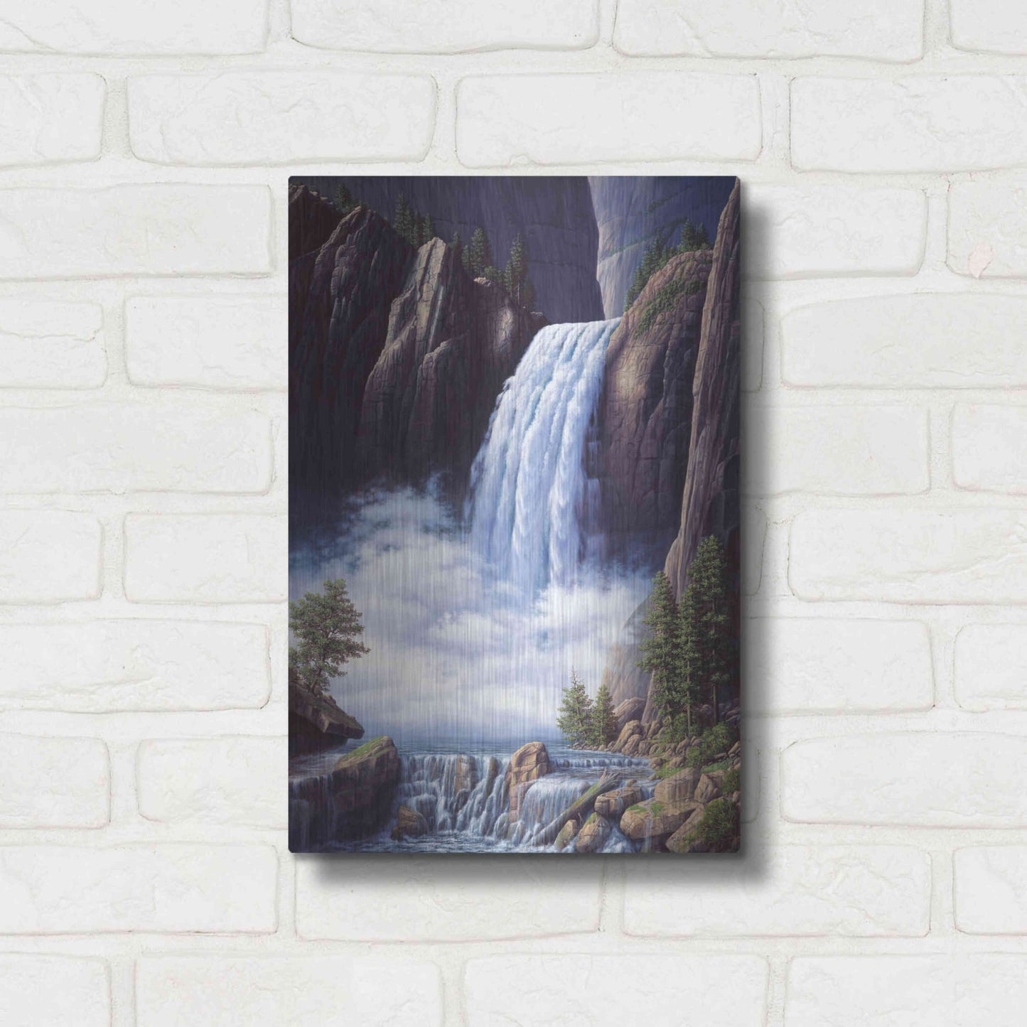 Luxe Metal Art 'Heavenly Place' by R. Hed, Metal Wall Art,12x16