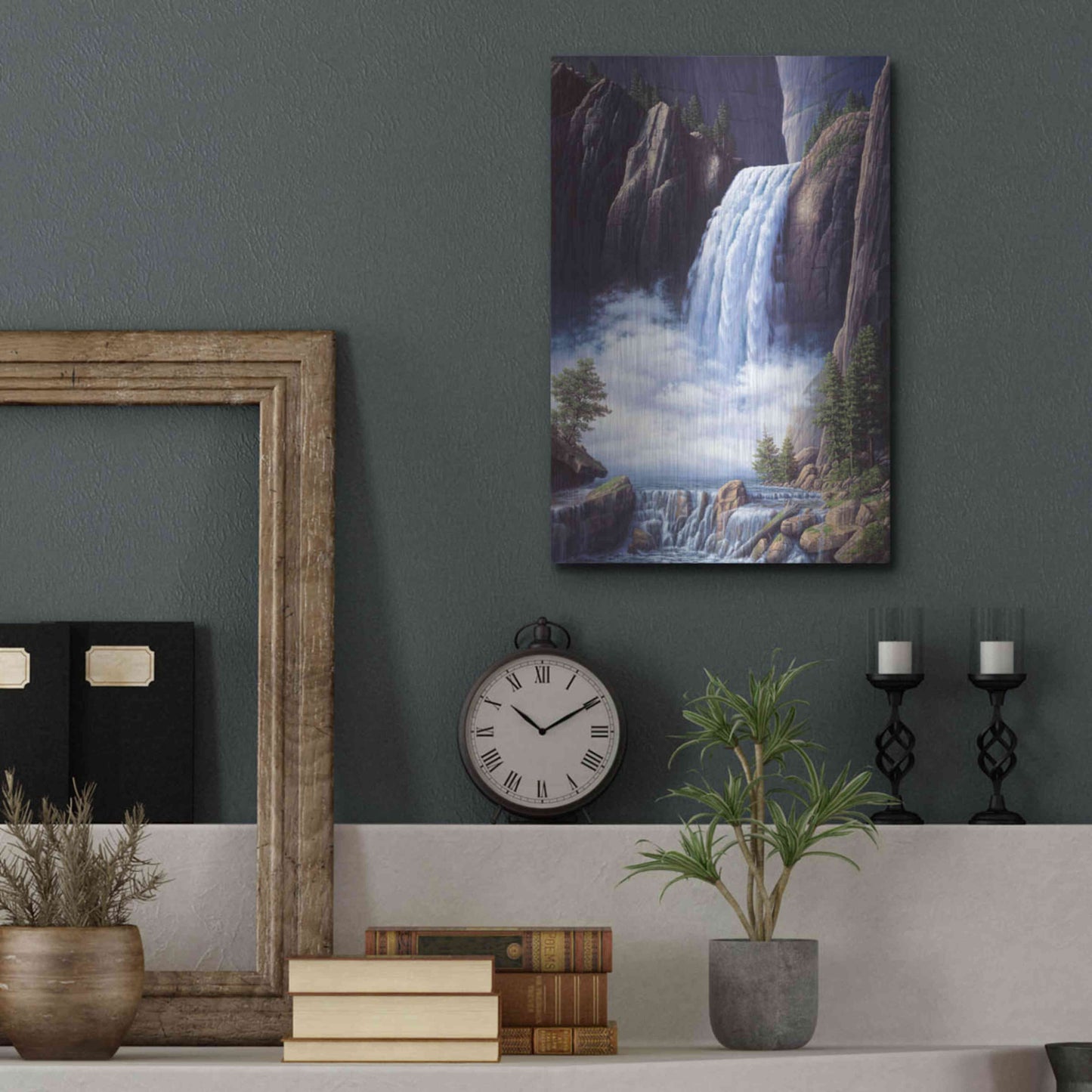 Luxe Metal Art 'Heavenly Place' by R. Hed, Metal Wall Art,12x16