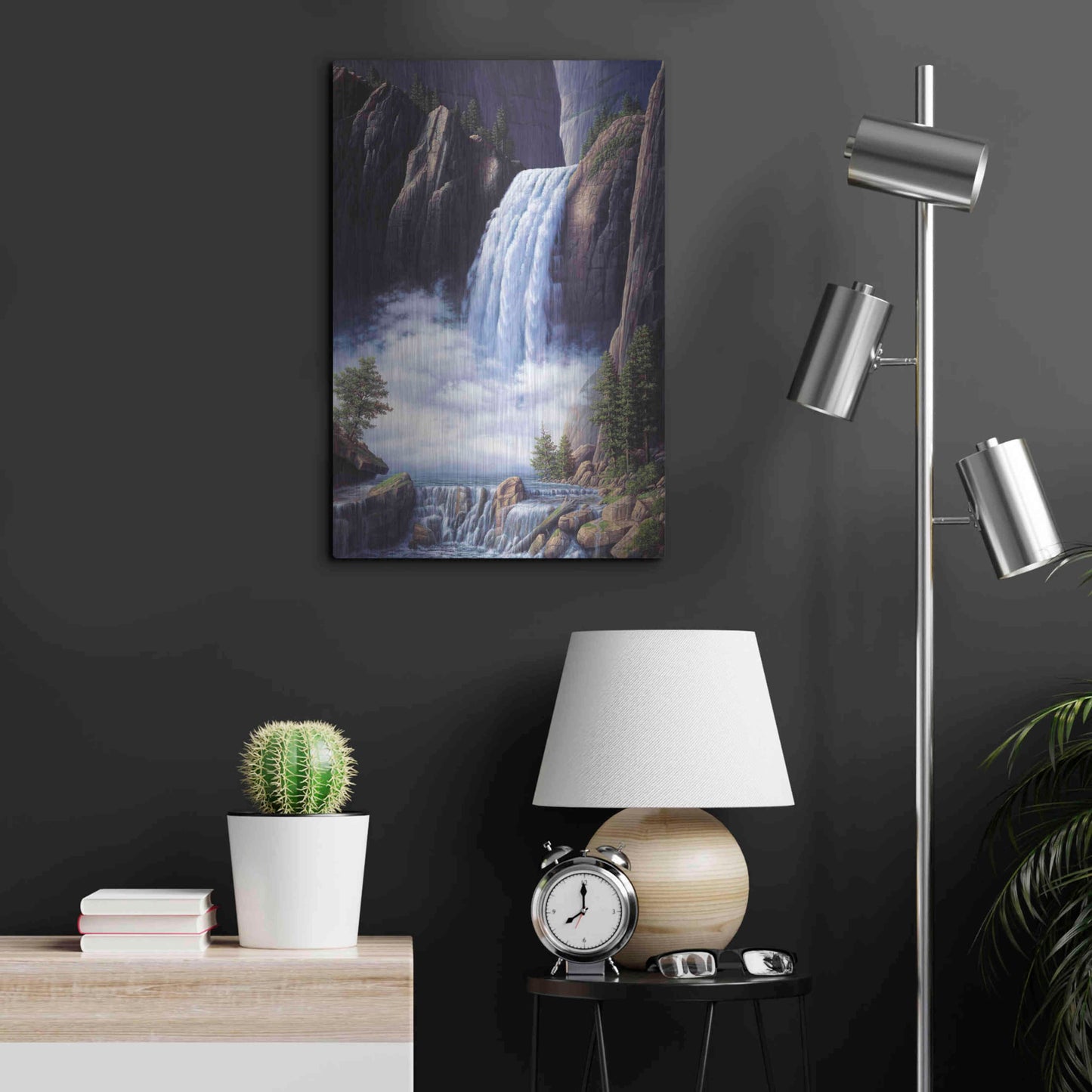 Luxe Metal Art 'Heavenly Place' by R. Hed, Metal Wall Art,16x24