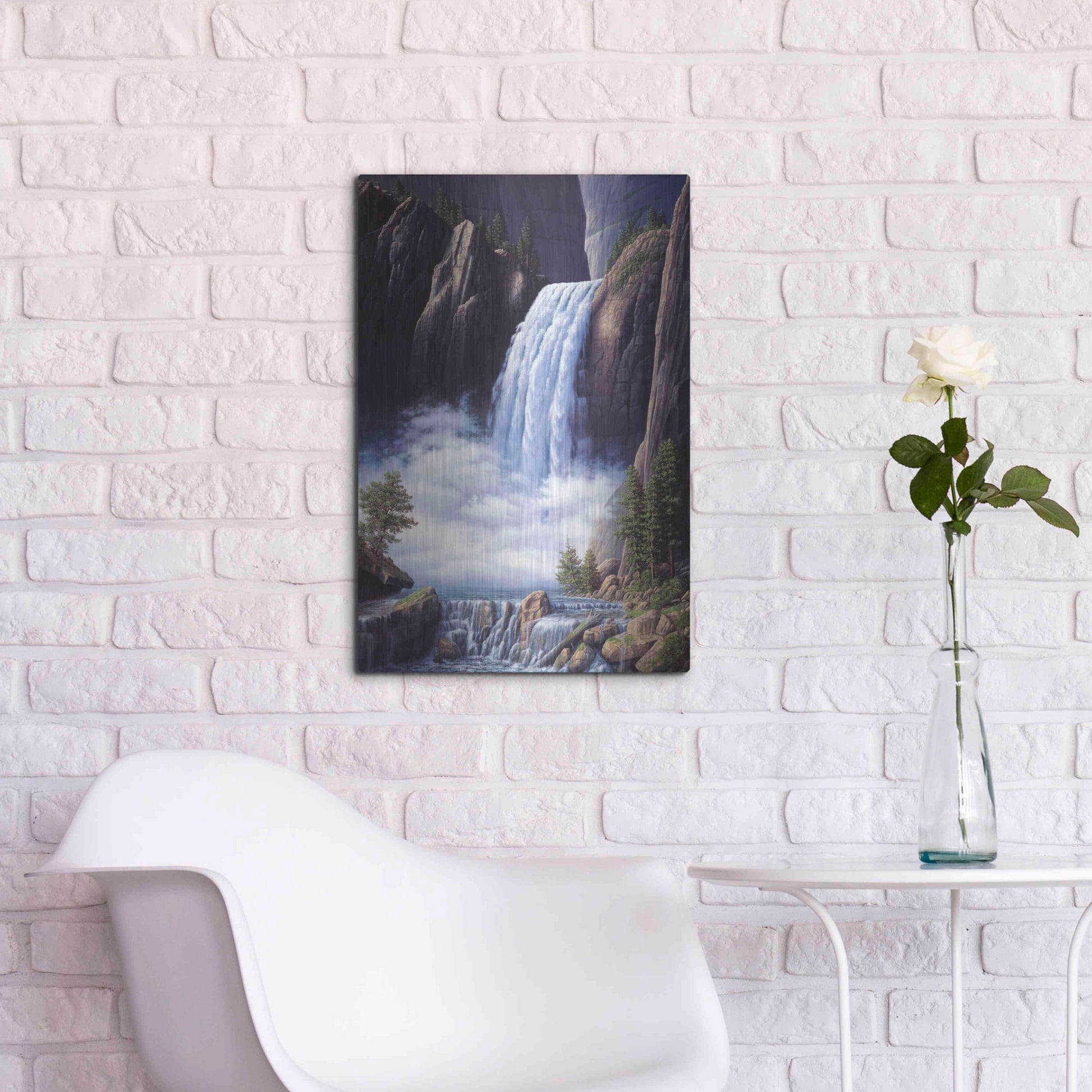 Luxe Metal Art 'Heavenly Place' by R. Hed, Metal Wall Art,16x24