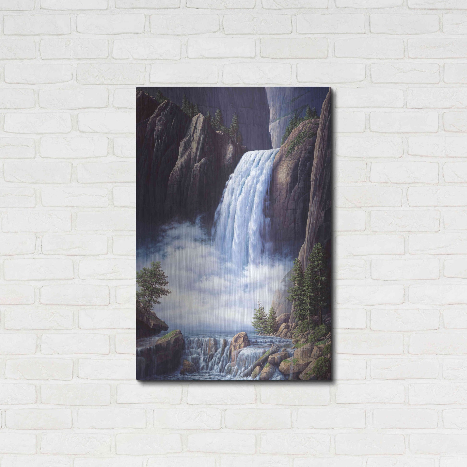 Luxe Metal Art 'Heavenly Place' by R. Hed, Metal Wall Art,24x36