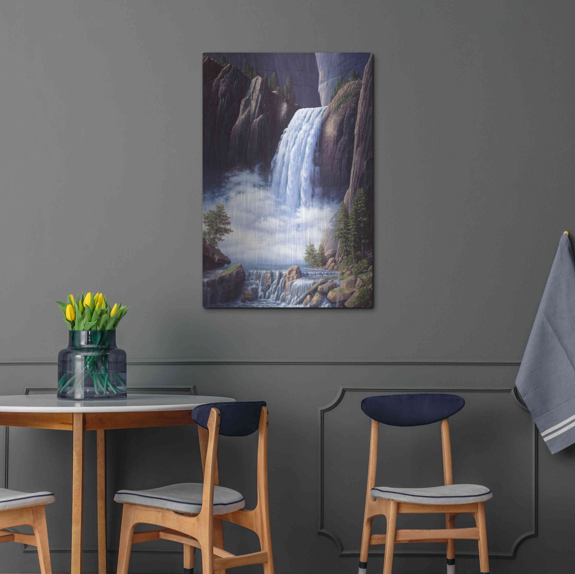 Luxe Metal Art 'Heavenly Place' by R. Hed, Metal Wall Art,24x36