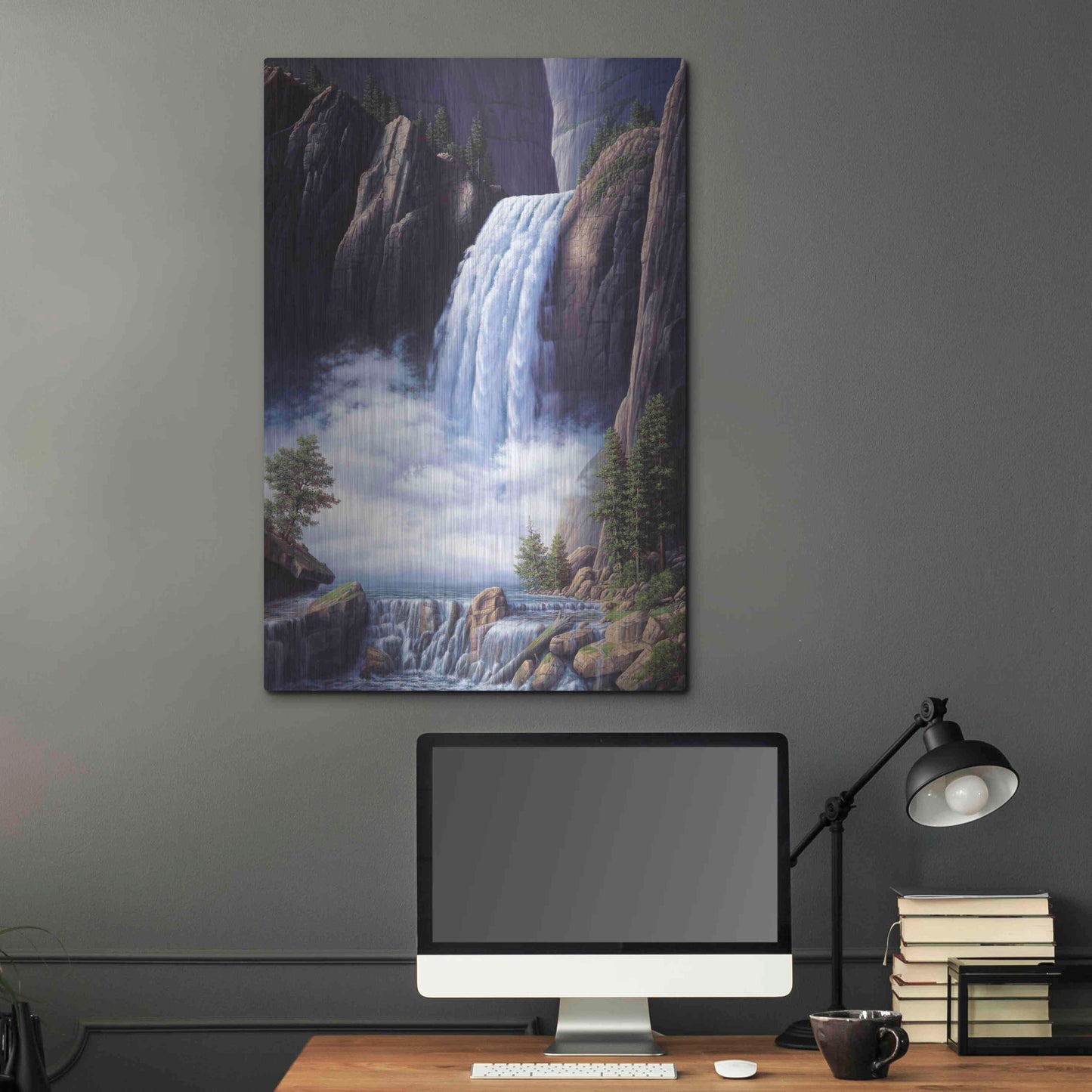 Luxe Metal Art 'Heavenly Place' by R. Hed, Metal Wall Art,24x36