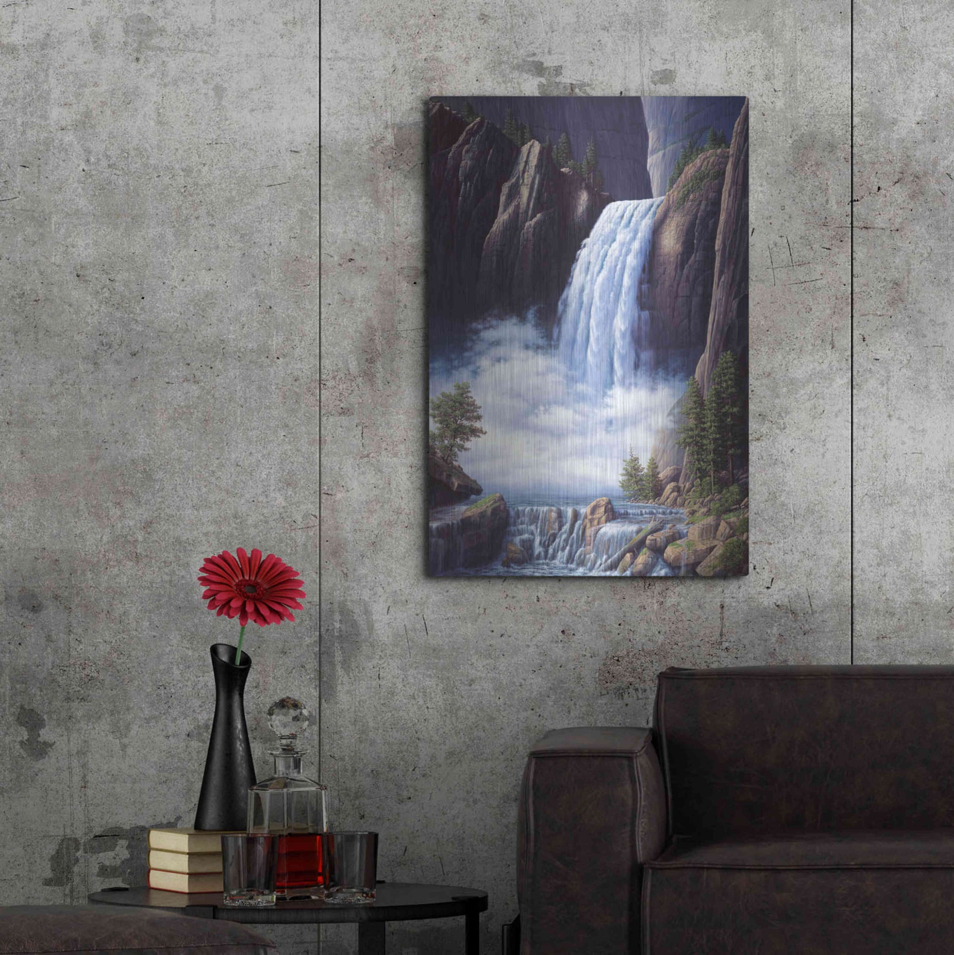 Luxe Metal Art 'Heavenly Place' by R. Hed, Metal Wall Art,24x36