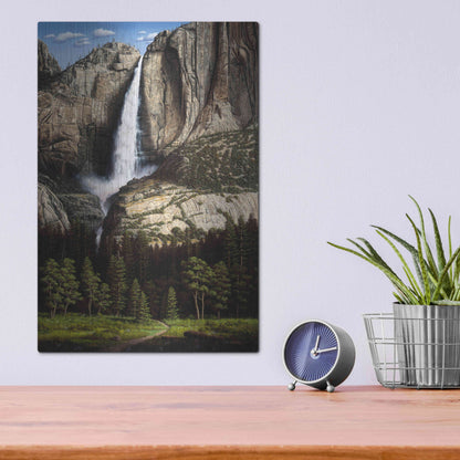 Luxe Metal Art 'Water Dance' by R. Hed, Metal Wall Art,12x16